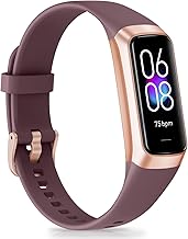 Fitness Tracker, Activity Trackers with 24/7 Heart Rate, Blood Oxygen Blood Pressure Sleep Monitor, Step Counter with 1.1" AMOLED Touch Color Screen, Calorie Pedometer Health Smart Watch for Women Men