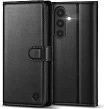 Kuafcase for Samsung A17 Case with 4 Card Slots Magnetic Closure Kickstand Shockproof Protective Phone Case for Samsung Galaxy A17 - Black