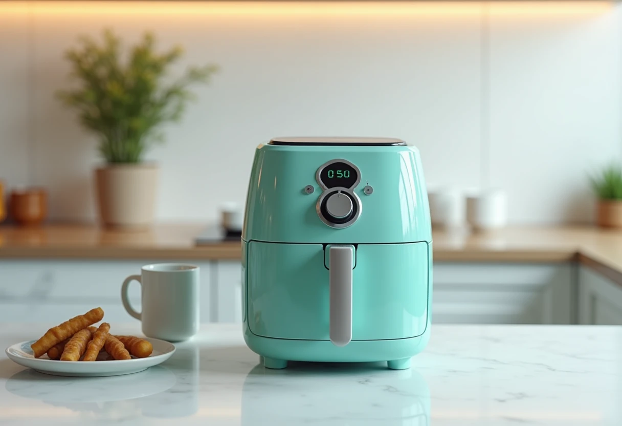 Premium air fryer on display