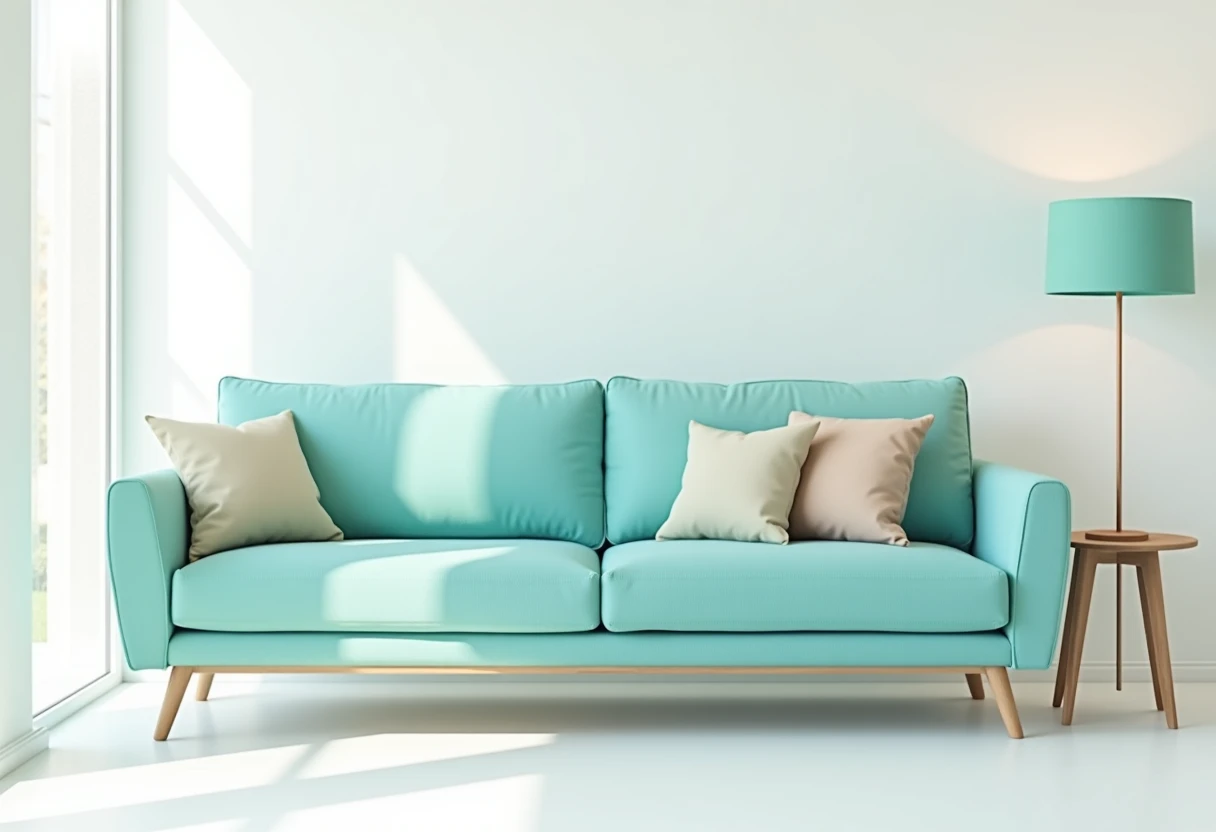 Living room with smart home devices