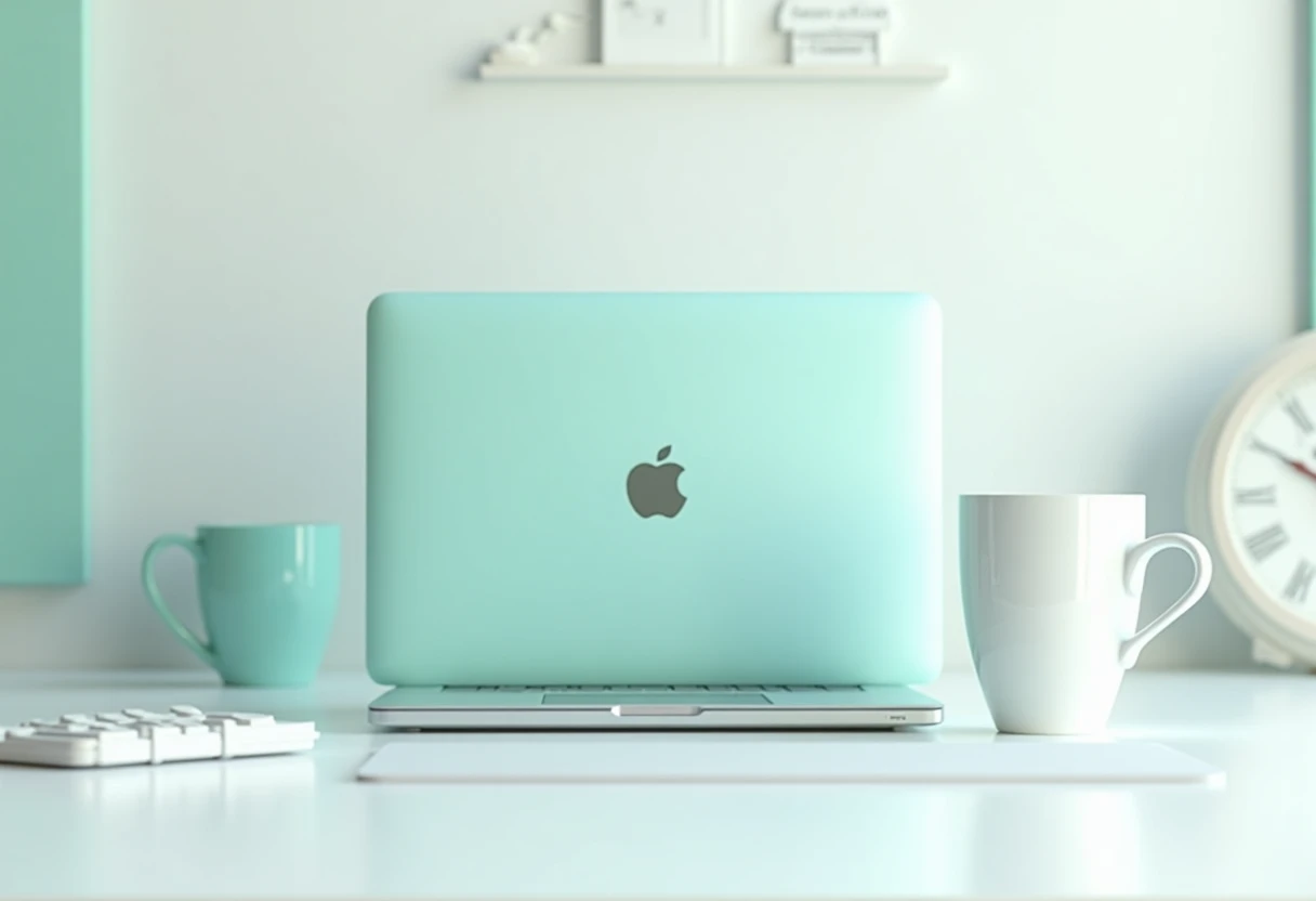 Minimalist laptop setup