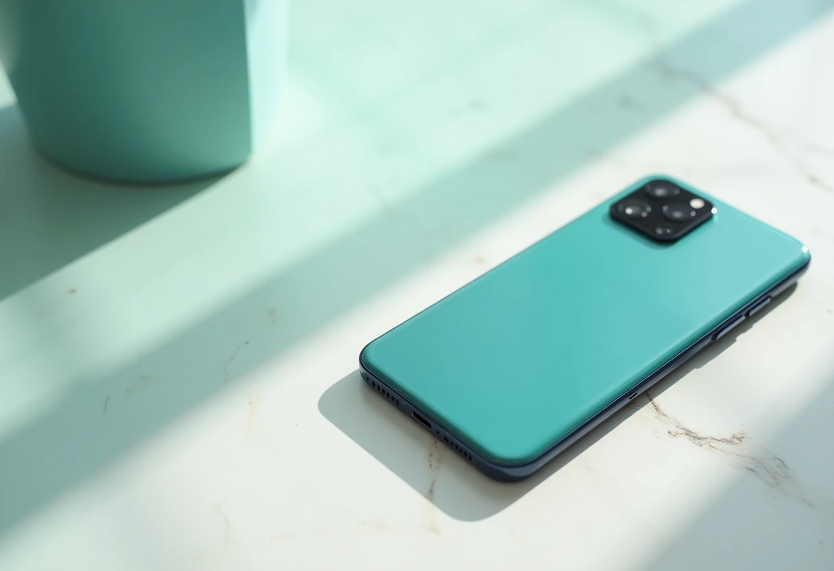 Smartphone premium em destaque