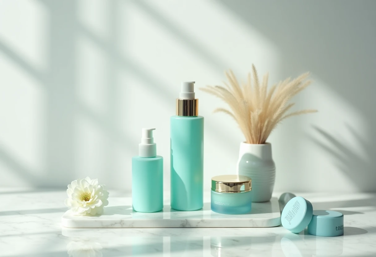 Luxurious skincare bottle